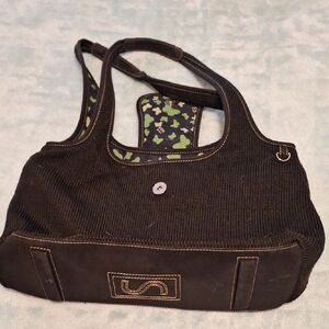 The Sak Black and Green Shoulder Bag